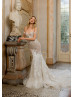 Sexy Ivory Lace Tulle Glitter Wedding Dress Sexy Ivory Lace Tulle Glitter Wedding Dress